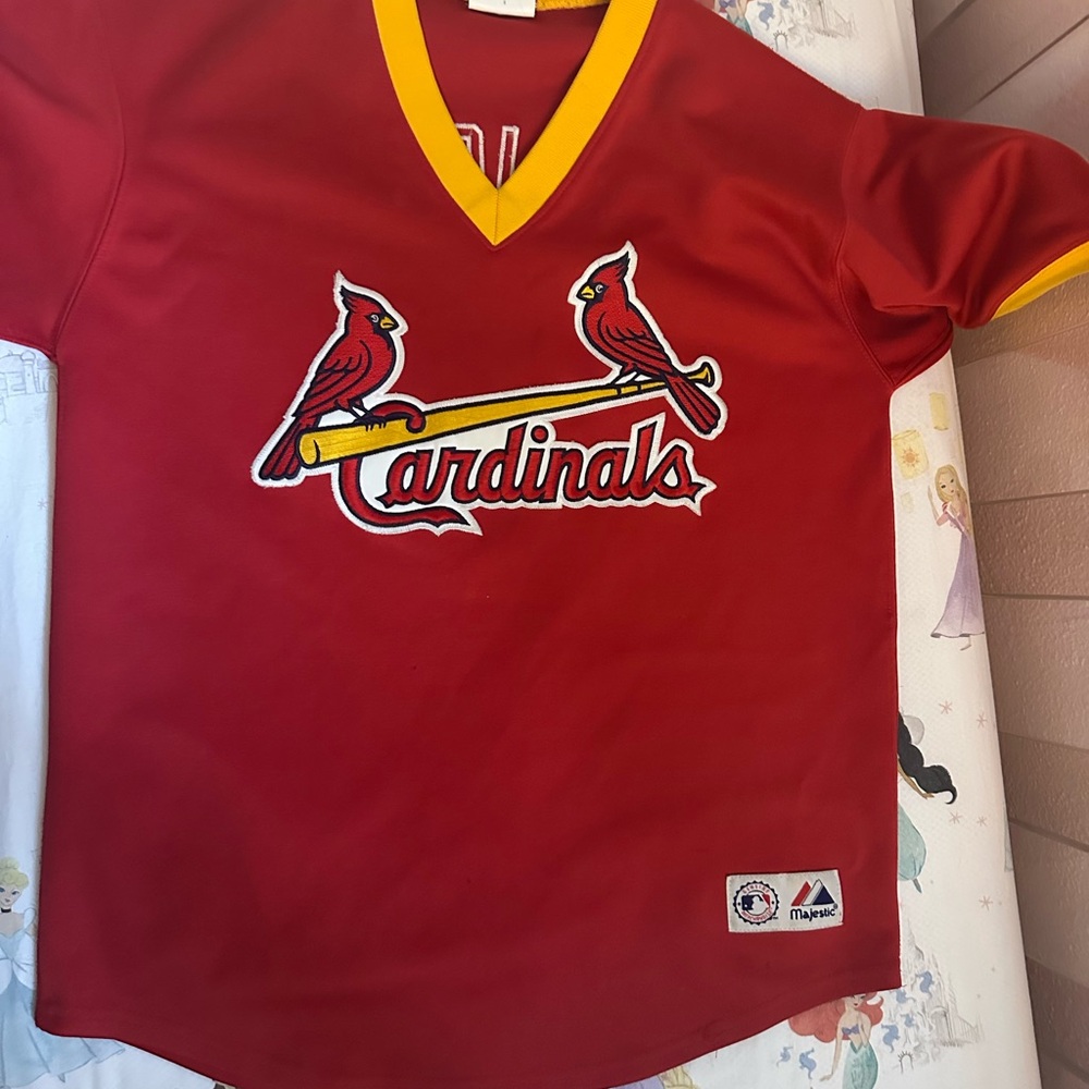 Majestic Red Kids Cardinals Shirt Albert Pujols